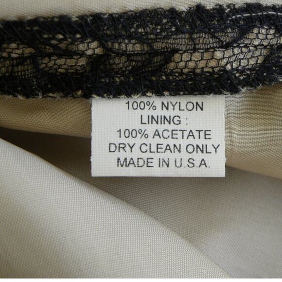 Rebecca Taylor Black Lace Pencil Sheath Dress Cocktail Party Size 8 (run… - Picture 9 of 9